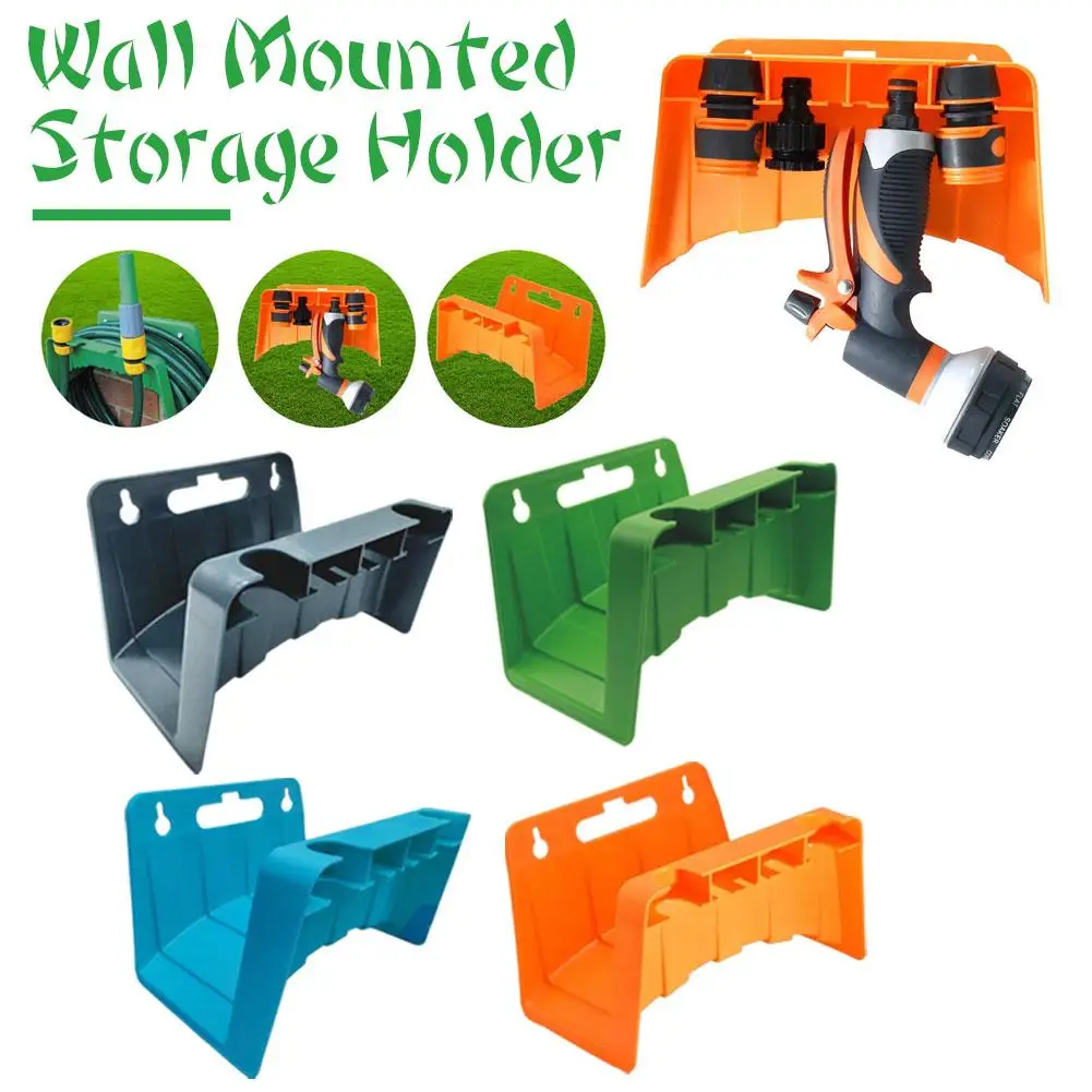 Wall Mounted Garden Irrigation Hose Hanger Plastic Watering To Tap Stand Rack Organizer Install Easy Hose V2V1