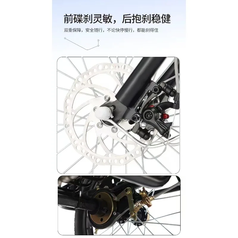 Lightweight Adult Tricycle with Foot Pedals, Compact Manual Trike for Easy Mobility and Daily Commuting