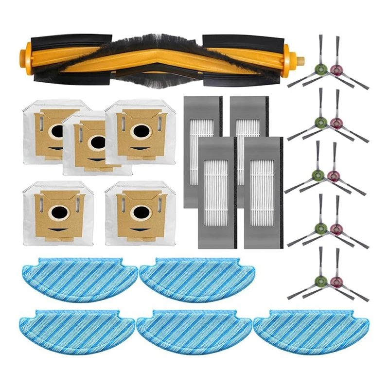 Accesorios de repuesto para Robot aspirador Ecovacs Deeboot N10 / N10 Plus, cepillo lateral principal, filtro Hepa, paño de fregona