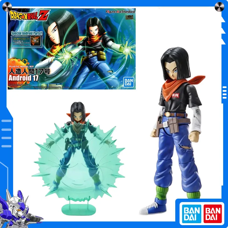 

Original Bandai Dragon Ball Android 17 Injection Kits Figure-rise Standard Action Assembly Model Collect Ornament Festival Gift