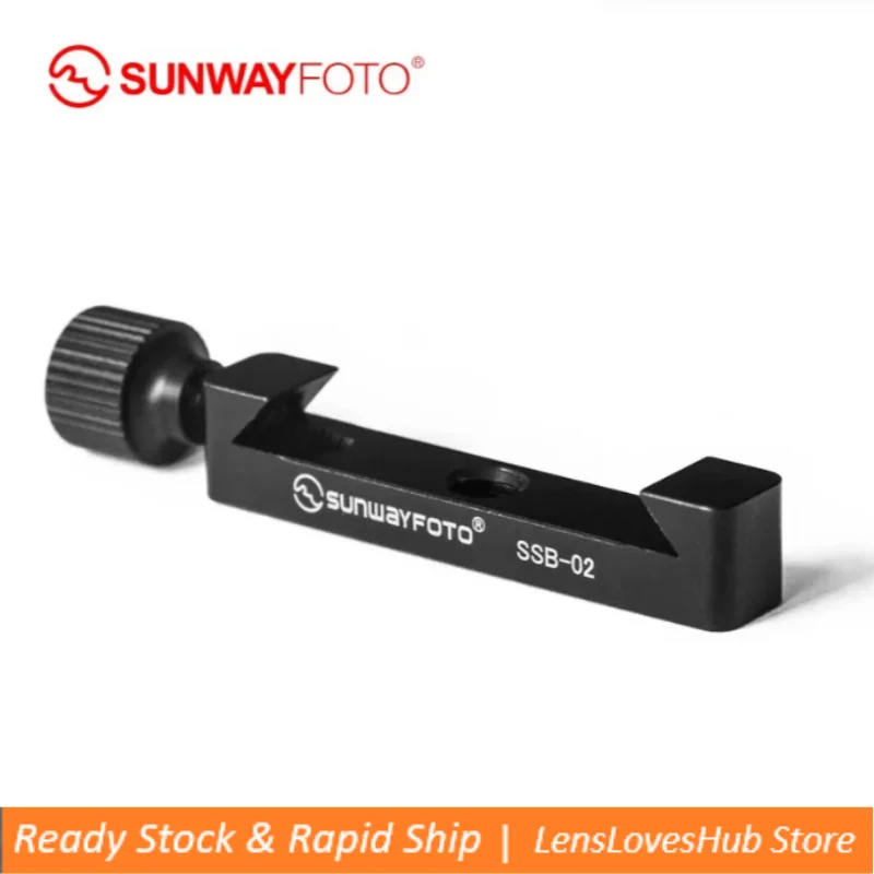 

SUNWAYFOTO SSB-02 DSLR Camera Tripod Quick Release Plate Arca Mini Clamp for L Plate with 1/4 Screw Hole