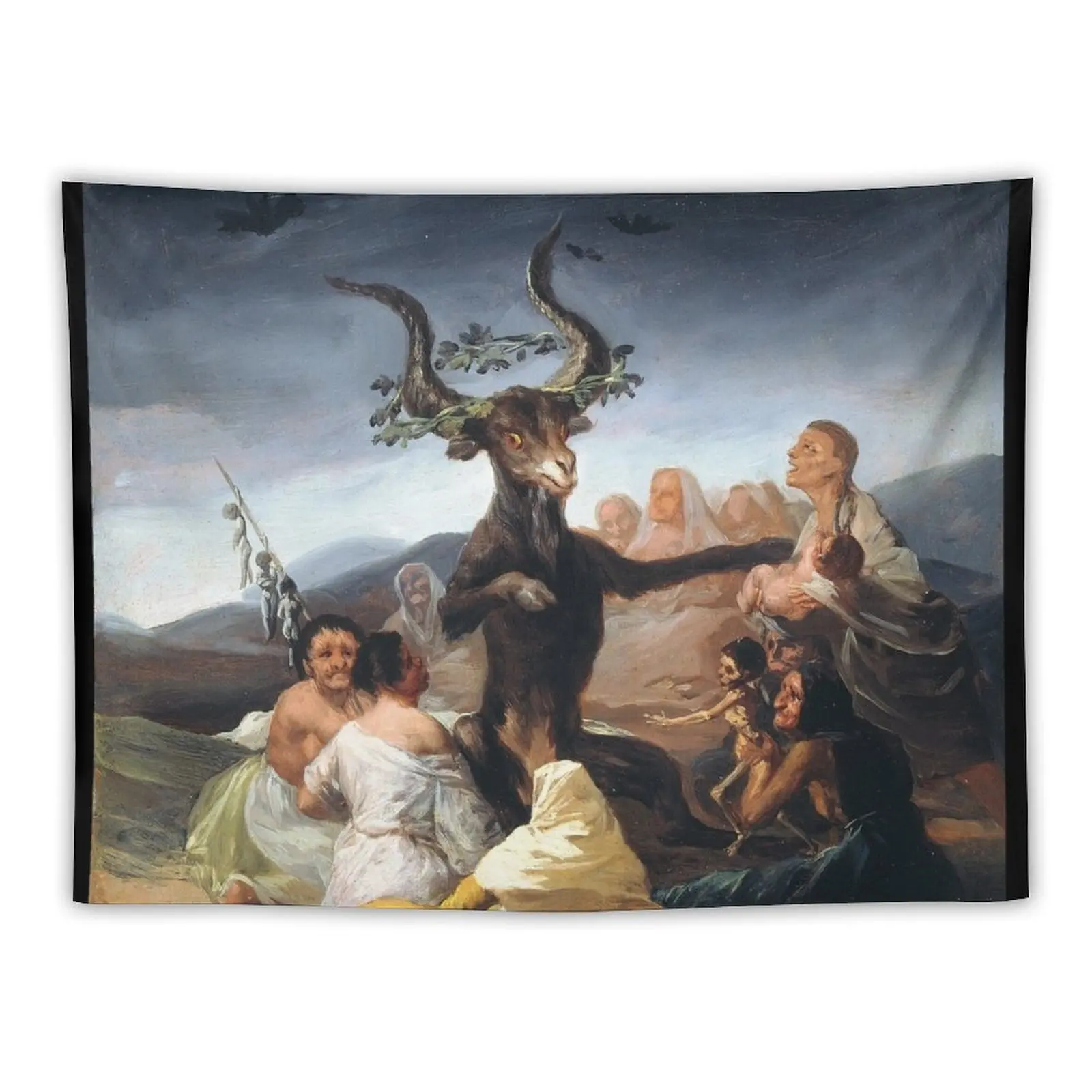 The Sabbath Of Witches Francisco Goya -Witches' Sabbath -The Great He-Goat Tapestry Decoration For Bedroom Wall Hanging Tapestry