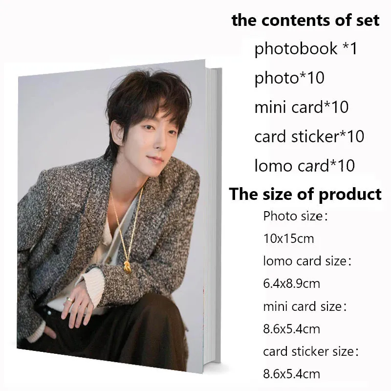 

Series1 Joon-gi Lee Jun Ki Набор фотокниг с фото Ломо-карта Мини-наклейка-карта Календарь Книга с картинками Фотоальбом Artbook