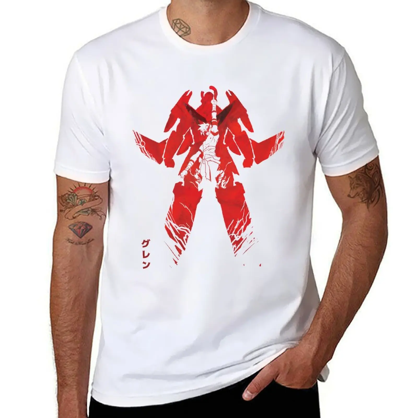 

A Legacy:Tengen Toppa Gurren Lagann Anime/Manga T-Shirt printed t shirts for man t shirt men 100% cotton luxury brand
