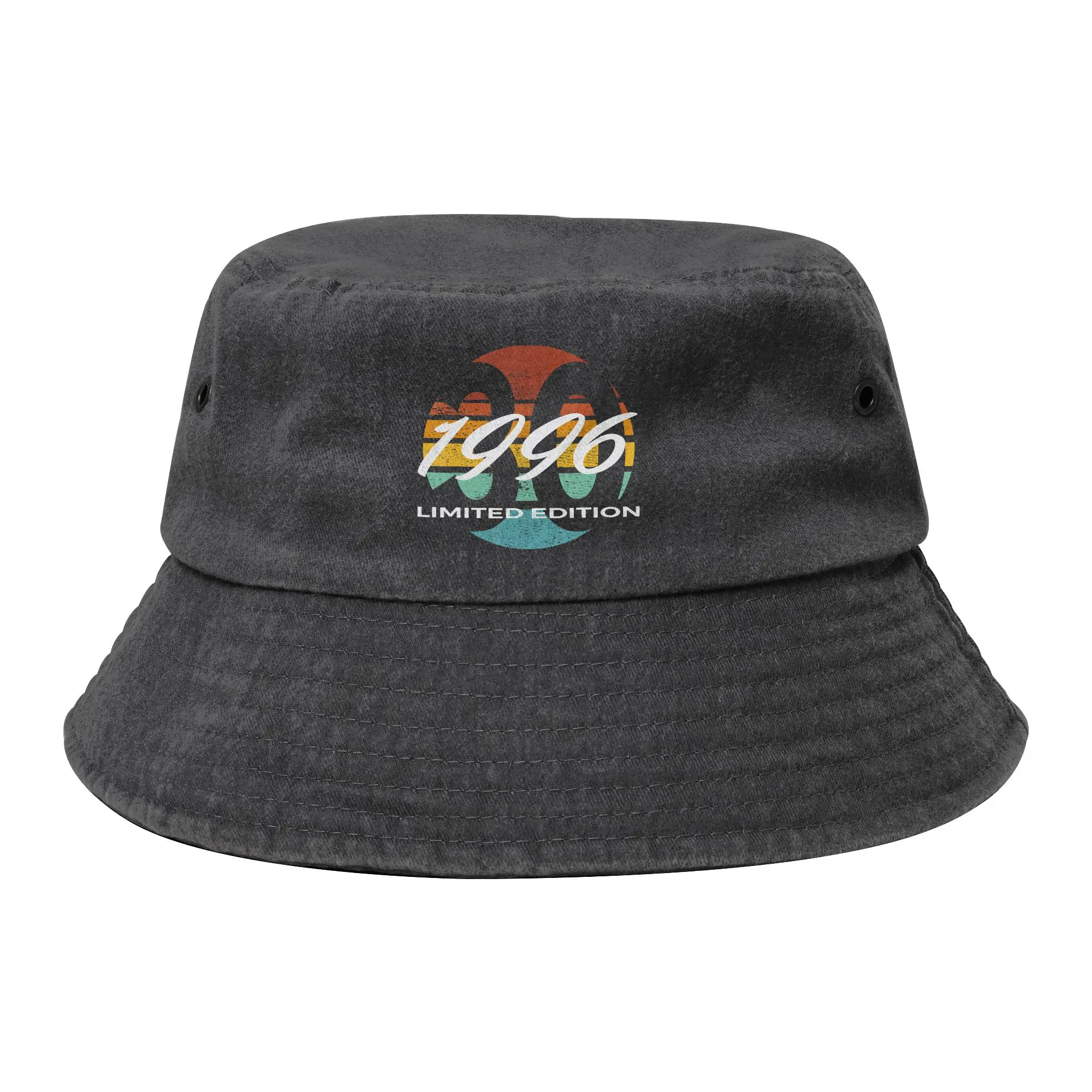 30th Birthday Bucket Hat for Women Men Vocation 30 Years 1996 Distressed Cotton Sun Hat for Outdoor Fishing Fisherman Cap