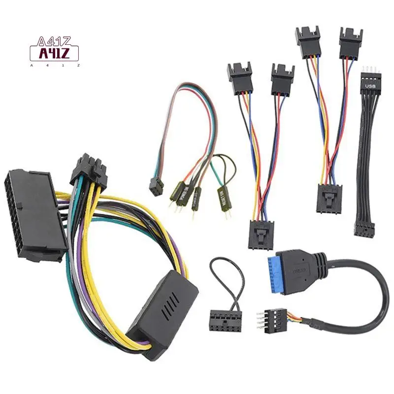 A41Z-For DELL Optiplex 7020 SFF Motherboard ATX Adapter Cable Front Audio Shielded USB Switch Cable