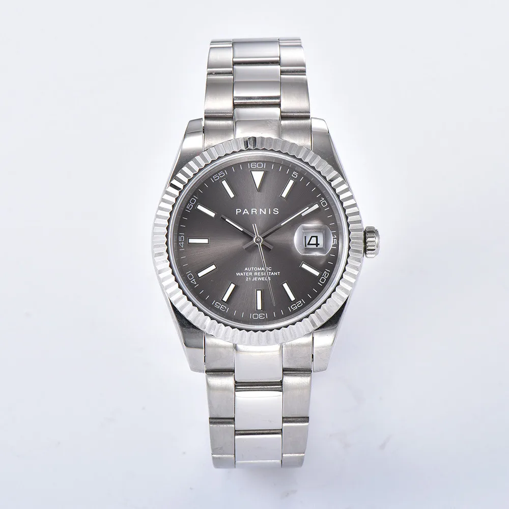 Мужские наручные часы Parnis, японские автоматические светящиеся маркеры Miyota 39,5, 8215 мм