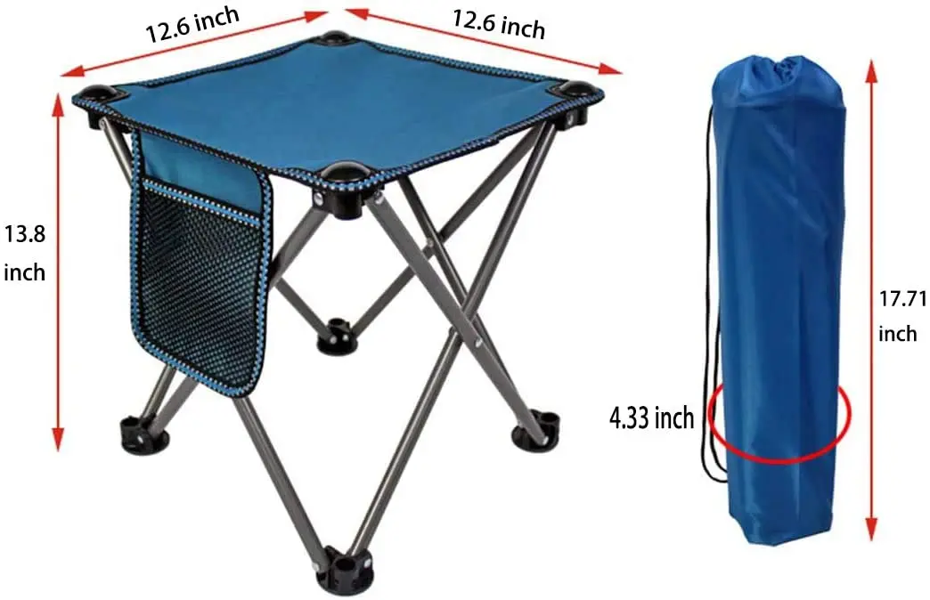 China Custom Outer Garden Stylish Small Lightweight Portable Outdoor Fishing Camping Folding Stool