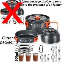 Outdoor Camping Kookset Aluminium Lichtgewicht Outdoor Camping Kookgerei Pot En Theepot Set