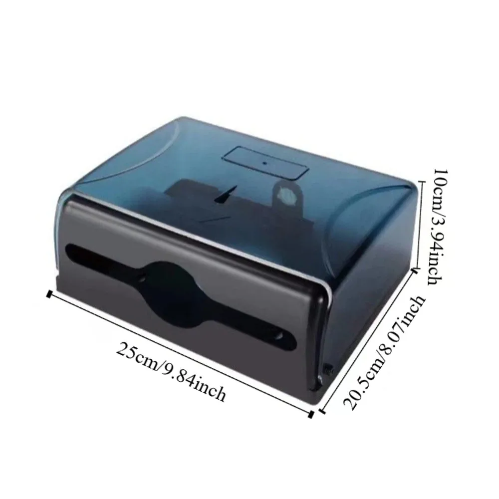 Waterproof Wall-Mounted Tissue Dispenser Large Capacity Modern Design Paper Towel Storage Box Plastic Tissue Holder Bathroom - view 6