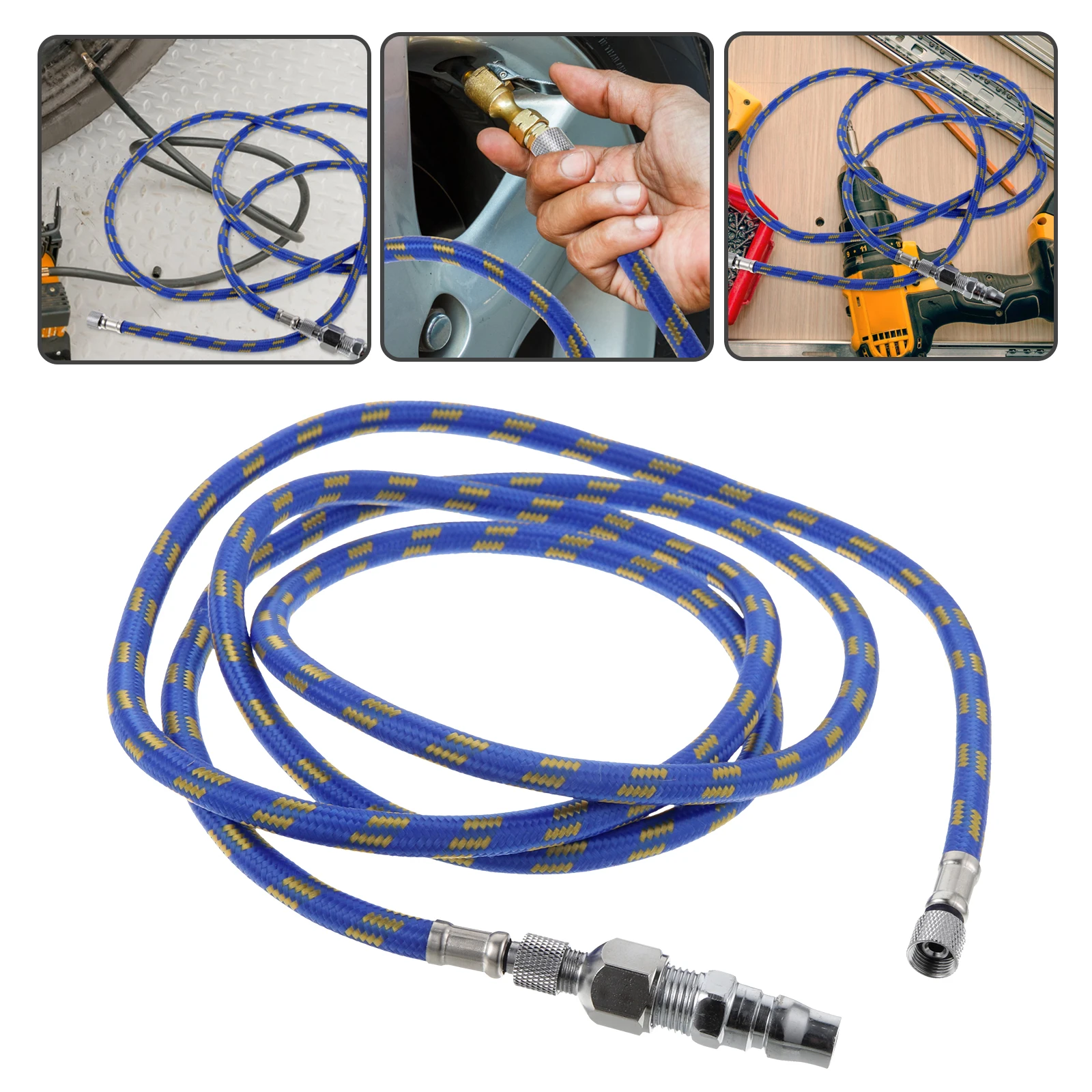 

Braided Airbrush Air Hose 3M 5M Spray Pen Woven Tube Connection For Air Pump Durable Replacement Home Repair Diy Beauty