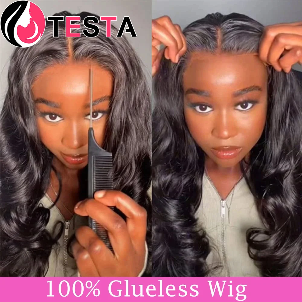 

Body Wave Glueless 4x4 Lace Closure Wig Brazilian Hair Wig Virgin Remy Hair 13x4 Lace Frontal Wig 180% Density Human Hair Wigs