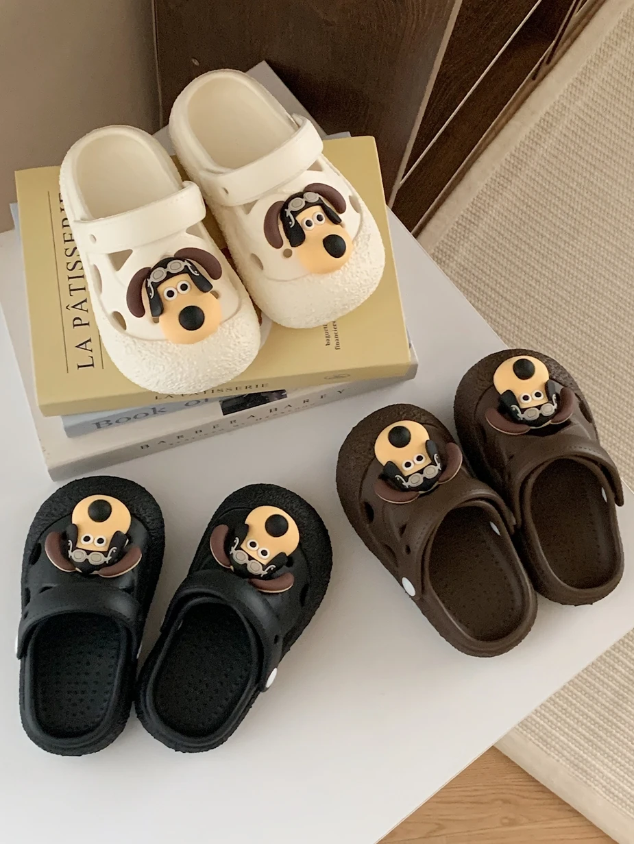 Outdoor Children's Garden Shoes Sandals Cute Beach Shoes Funny Dogs Boys And Girls Slippers Summer Fashionable Casual Hole Shoes
