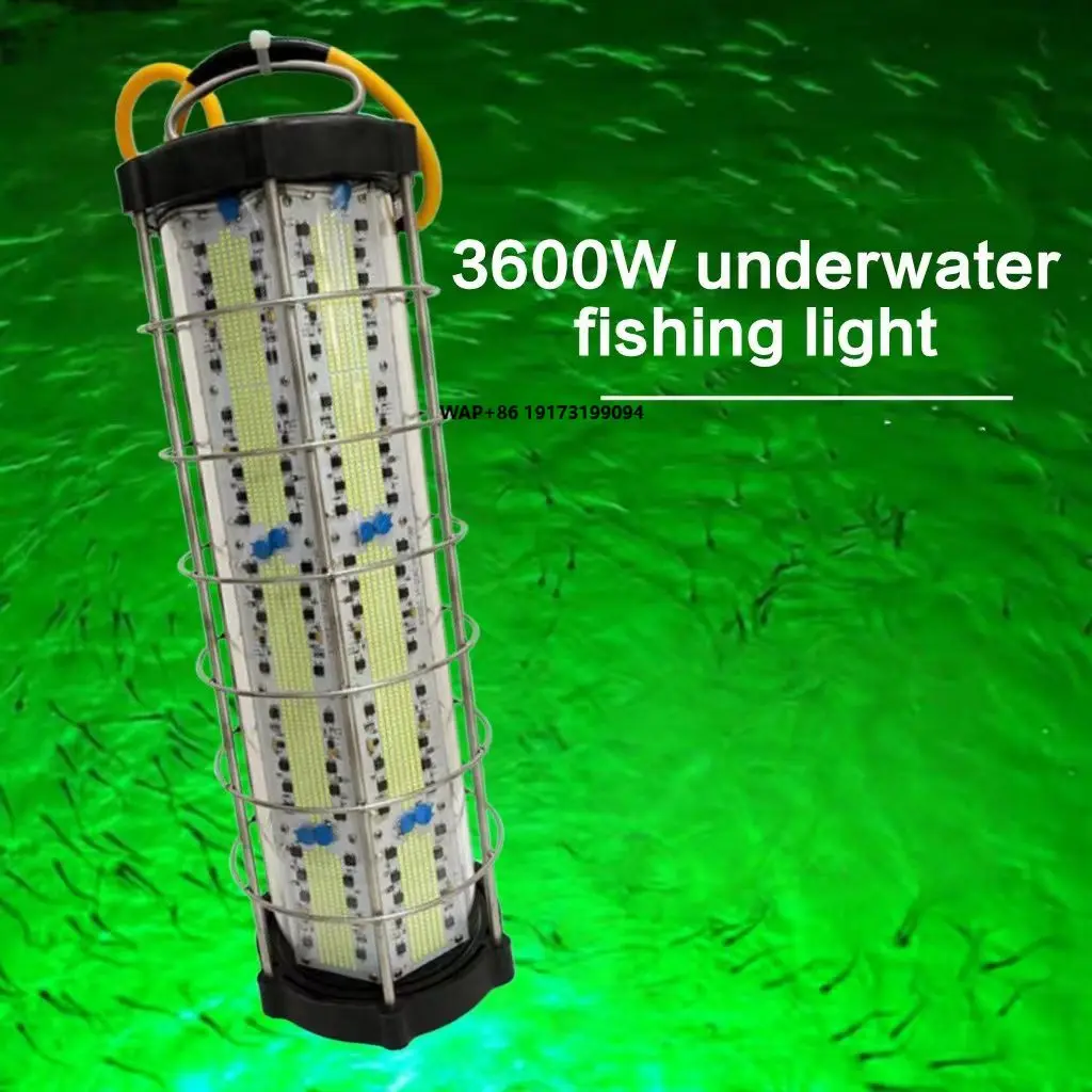 

3600W Deep Sea Green 220v Seabed Fish Lamp Submarine Squid Light Water Proof Fishing Lights