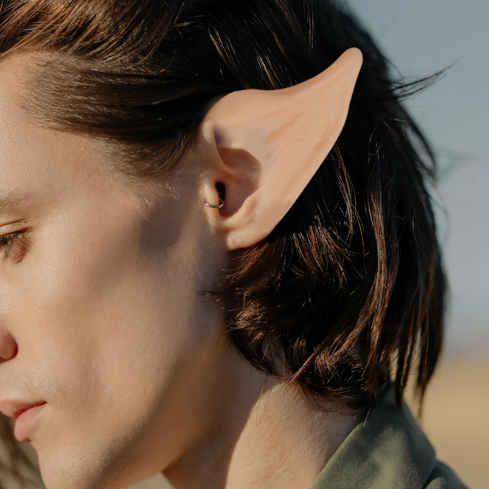 

10Pcs Latex Elf Ears Accessories Smooth Flexible Comfortable for Halloween Cosplay Masquerade Party Dress Up Fairy Goblin