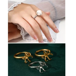 18x21 19x19mm Opening Women Rings Blank Base Heteromorphic Rings Brackets DIY Women Men Rings Setting Jewelry Making Accessory