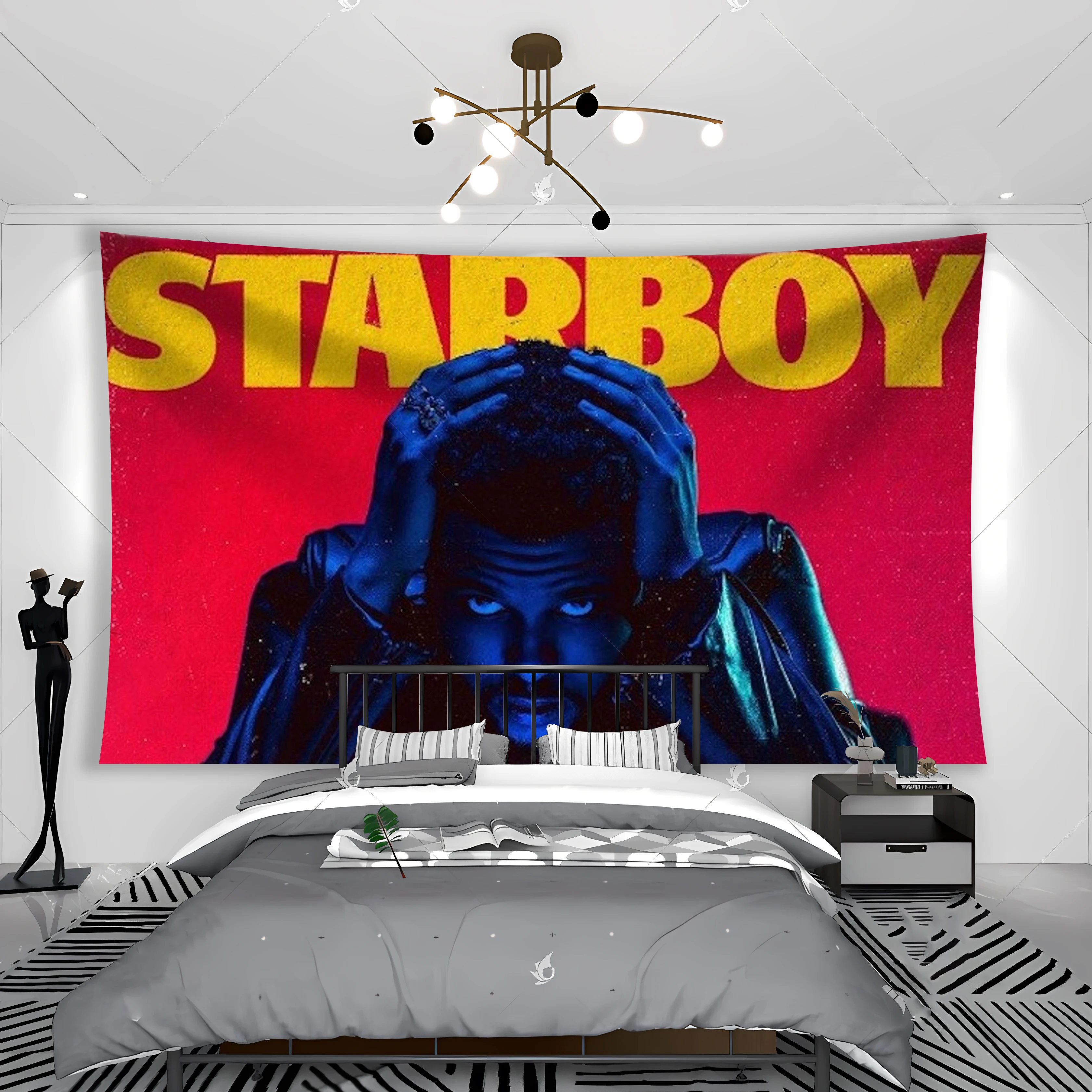 Starboys gobelin banery flaga weekendy popularne kluby muzyki elektronicznej lub dekoracje przy łóżku pokoju