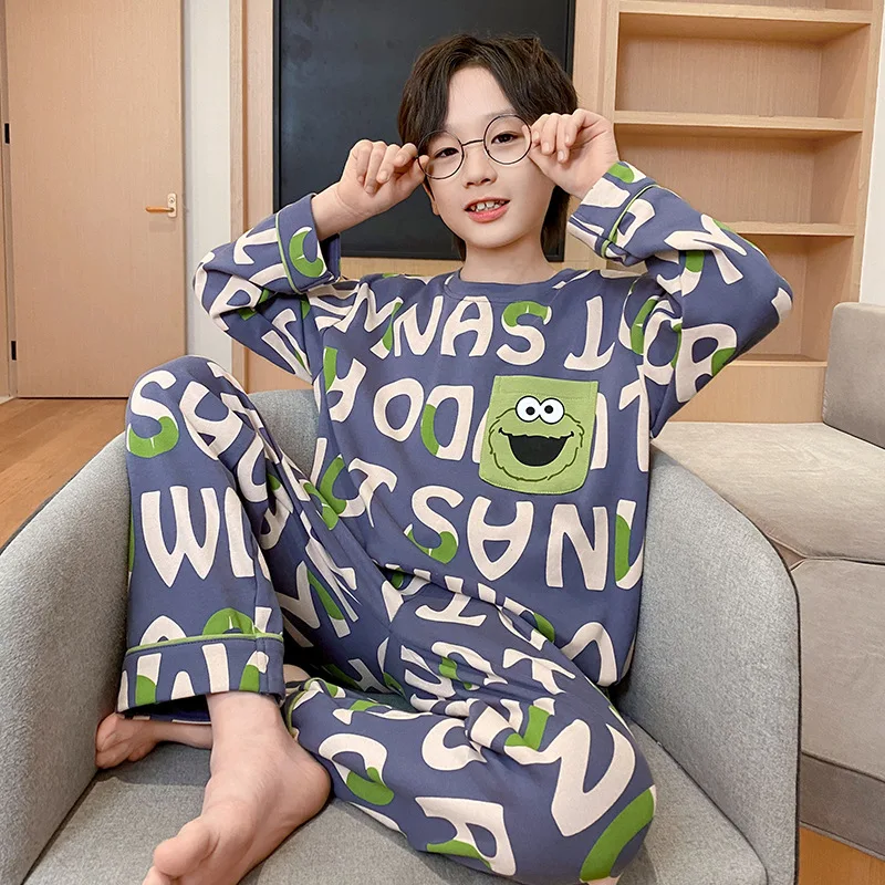 Sanrio Pompompurin Kuromi Girls Pajamas Kawaii Anime My Melody Pochacco Autumn Sweet Cute Cartoon Children Long Sleeve Kid Gift