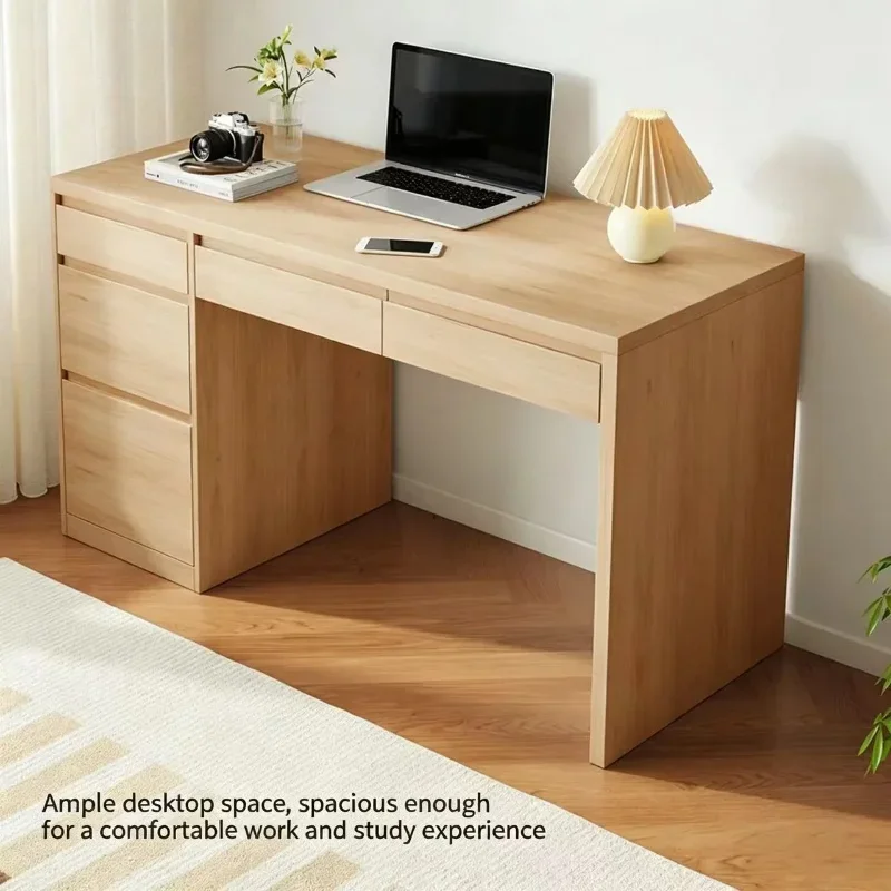 #Makeup Table Desk, Writing Desk, Student Home Furniture, Spacious Large Table Capacity, Multi-zone Storage Desk With Drawers