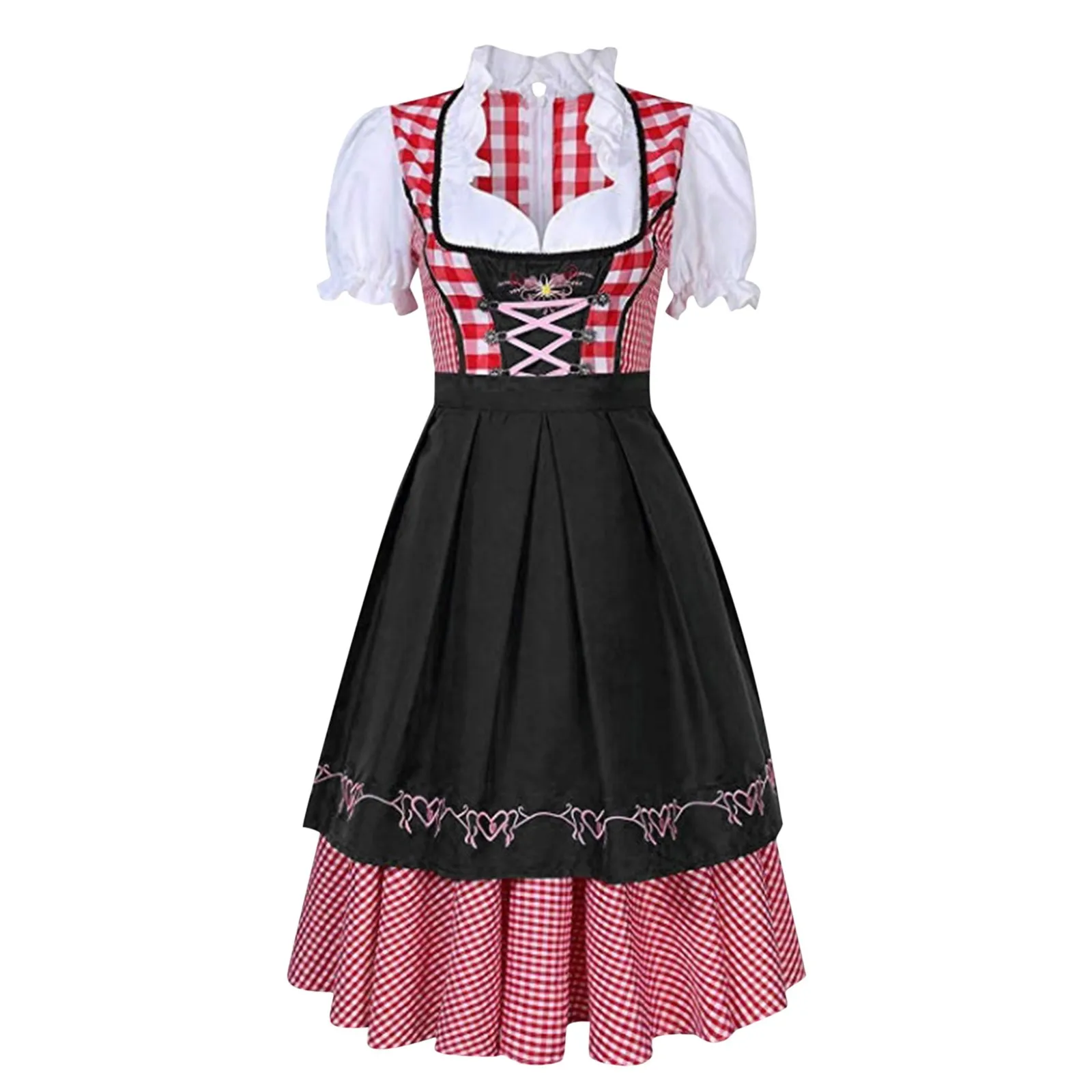 Women's Halloween Oktoberfest Dress Shaping Stage Performance Costumes Fashion Sexy Short Sleeve Dresses For Female