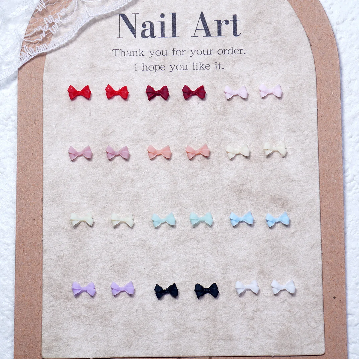 50/100 قطعة، القوس، إكسسوارات الأظافر، لطيف، الماس الراتنج، الشريط، ربطة القوس فيونكة، إكسسوارات الأظافر، DIY #3