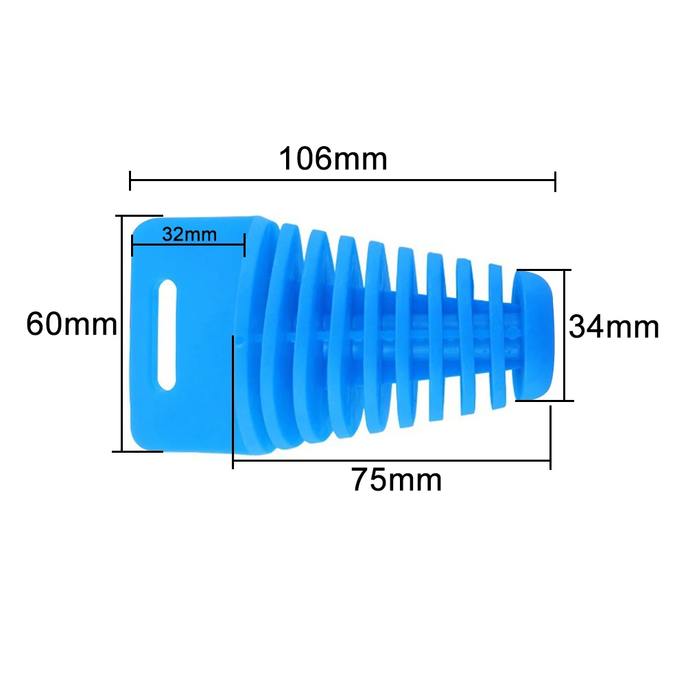 New Exhaust Pipe Stopper Blow-down Plug Exhaust Muffler Waterproof Wash Plug Silicone Off-road Motorcycle Keychain