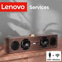 Lenovo C02 Altavoz multimedia Altavoz Bluetooth Altavoz de modo dual con cable/Bluetooth Altavoz retro Subwoofer universal para computadoras de TV y teléfonos móviles