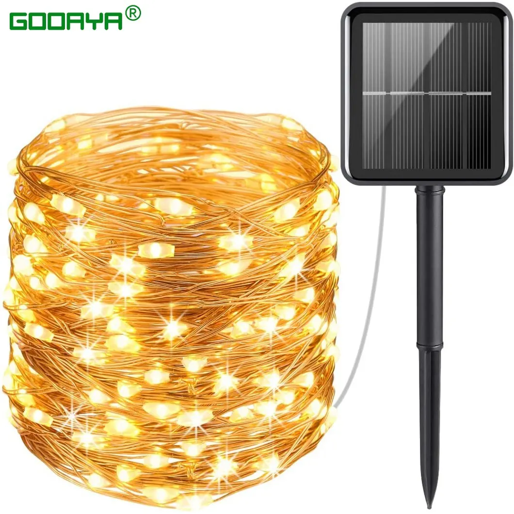

Солнечная светодиодная лампа, уличная водонепроницаемая гирлянда, украшение на Рождество и Хэллоуин, гирлянда, садовая светодиодная лампа, товары для вечеринок