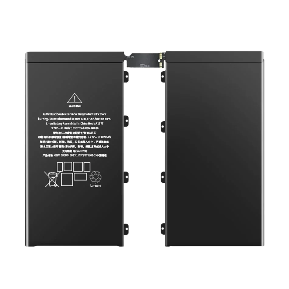 Imagem -03 - Bateria de Substituição para Apple Ipad Pro 12.9 1st 10307mah 12.9 A1584 A1652 A1577