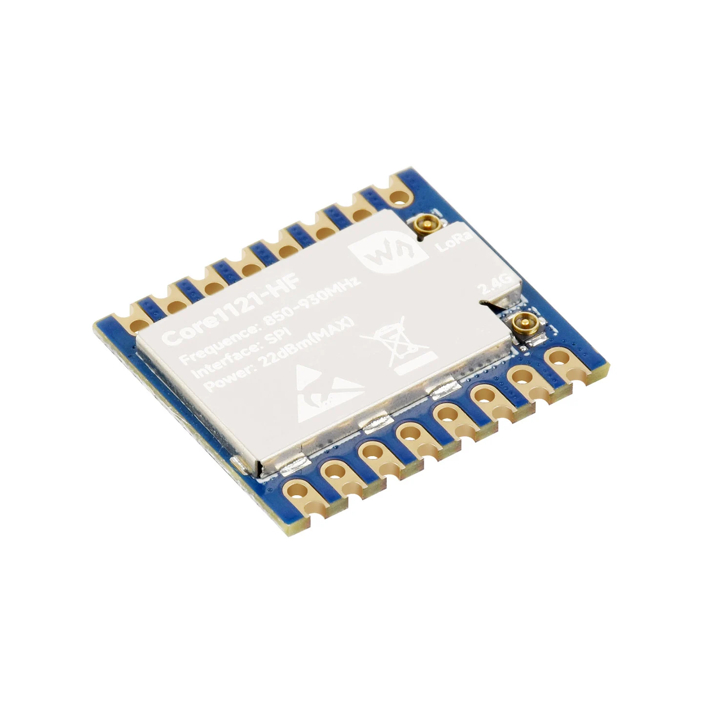 Waveshare Core1121 LF HF Dual Band LoRa Module LR1121 Transceiver Sub GHz and 2 4GHz Frequency Low Power