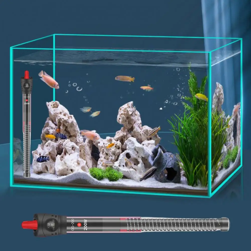 Practical Fish Tank Heater Glass Heat-Resistant 5 Styles Fish Tank Heating Rod Heating Fish Tank