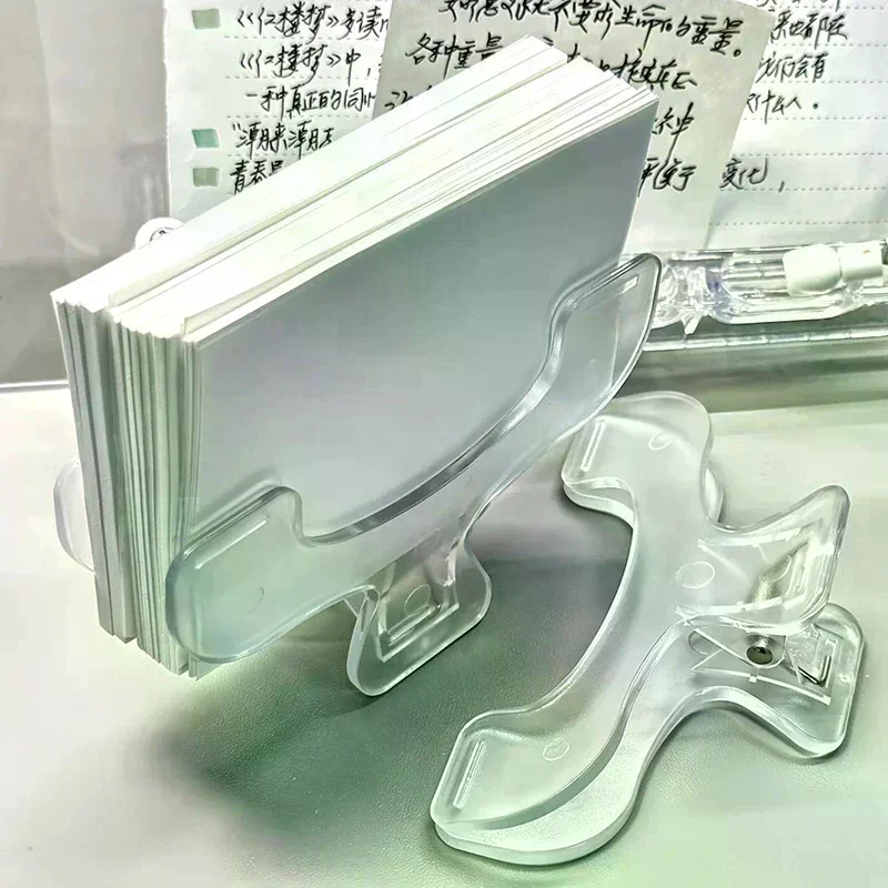 Simple Fixed Book Clips Frosted Transparent Page Holder For Reading Tool Memo Clip Kawaii Desk Accessories Practical Note Holder