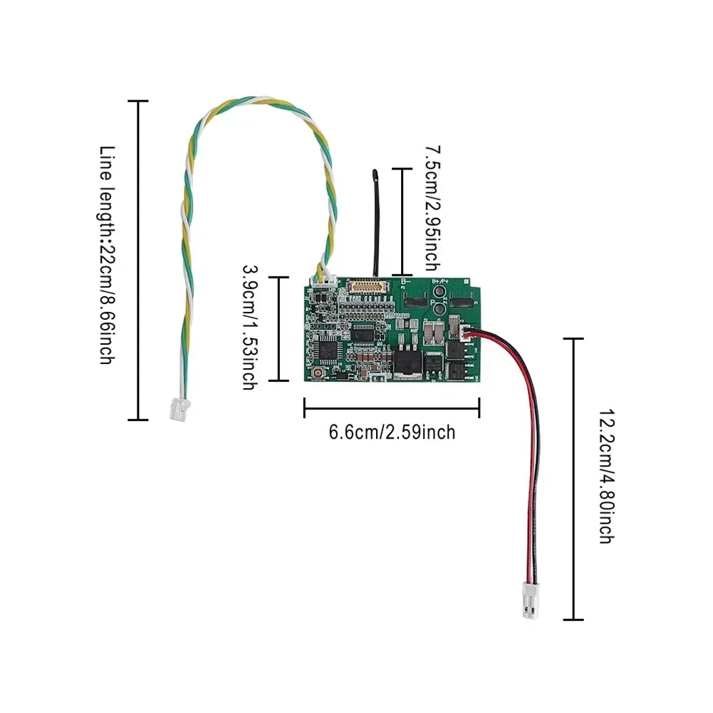 For 1S Scooter Battery Protection Board Green Circuit Board High-Quality ABS Material Lightweight And Portable Design