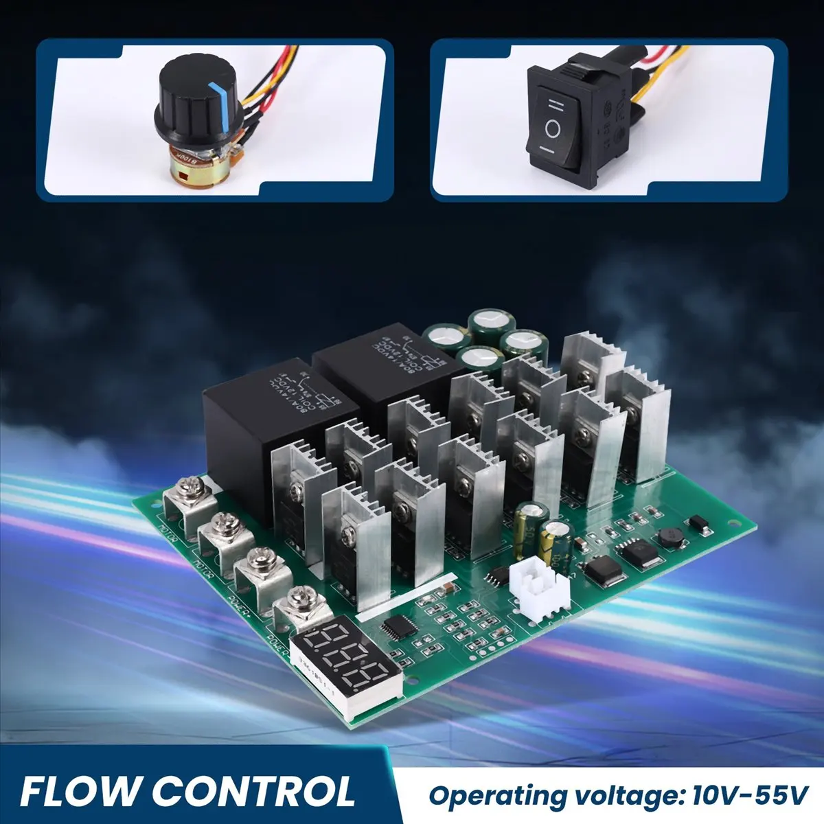 a20z-dc-10-55v-12v-24v-36v-48v-55v-100a-モーター速度コントローラー-pwm-hho-rc-リバースコントロールスイッチ-led-ディスプレイ付き