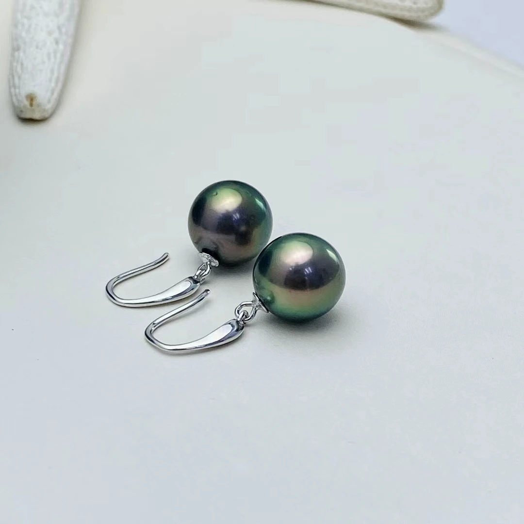 925 Sterling Silver Earrings Mount Findings Settings Base Mounting Parts Accessory for 8-11mm Pearls 10 pairs/lot