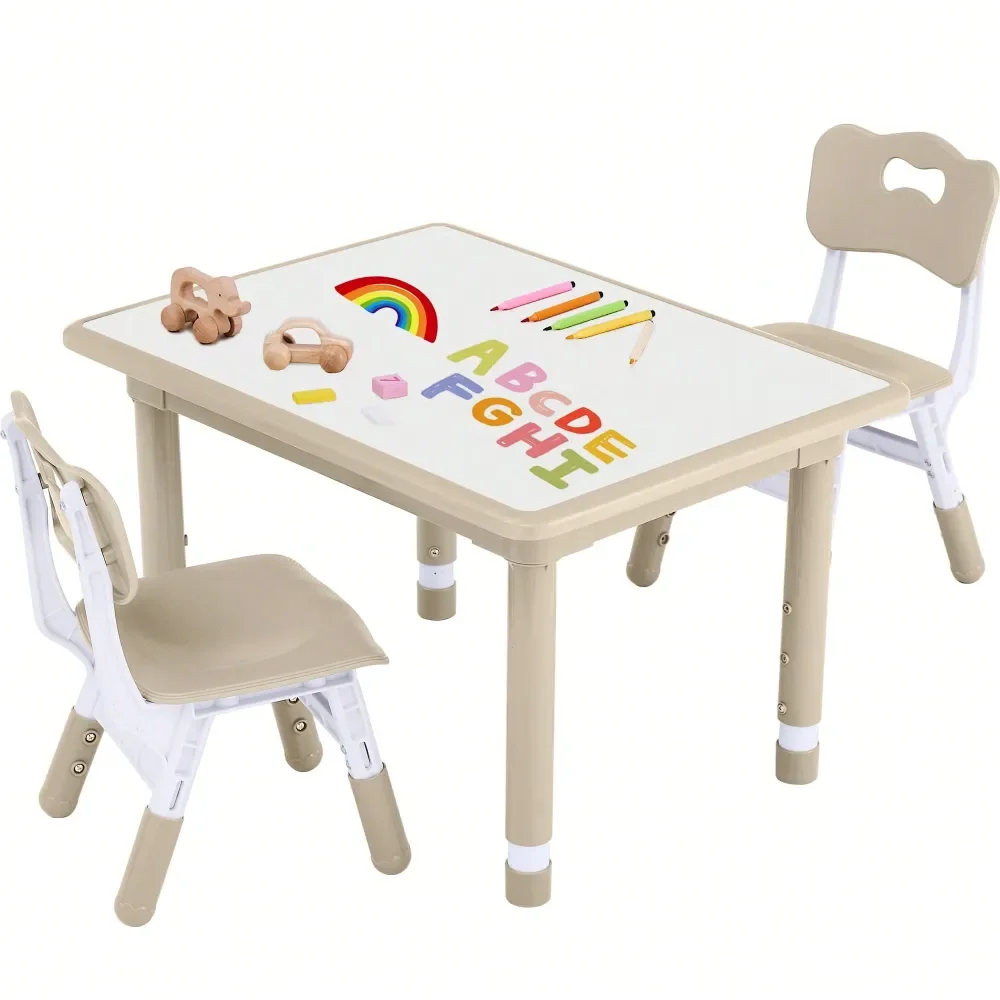Kids' Tables And Chairs Escritorio Para NiñosStudy Table And Chairs Set, Height Adjustable Toddler Table And Chair Set For Kids