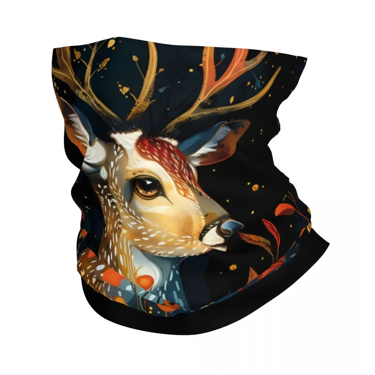 

Elk Deer Scarf Neckerchief Neck Face Mask Polyester