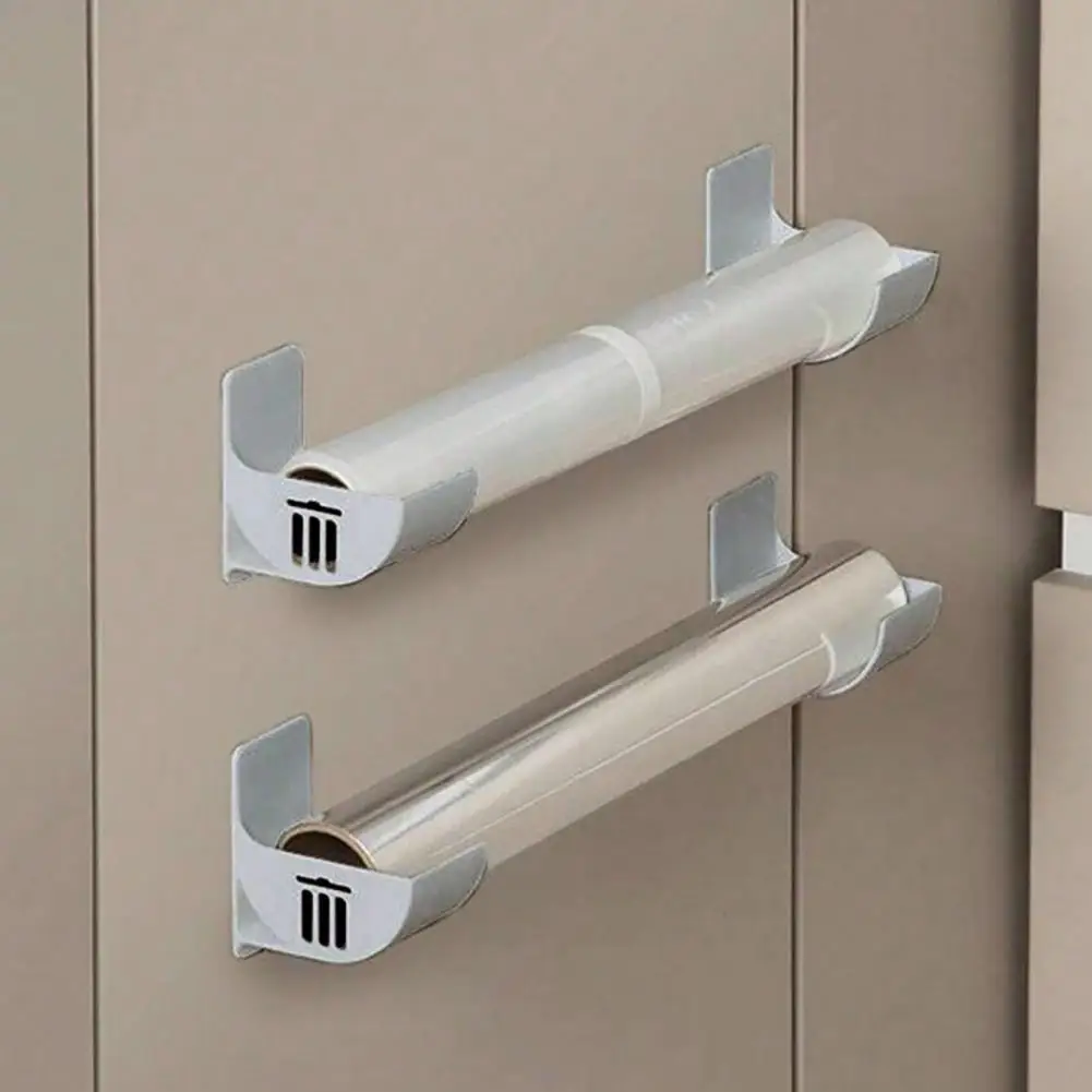 1 زوج المطبخ تخزين الرف المنظم الحفر خالية تركيب الحائط 2026 خزانة الرف البلاستيك التفاف أكياس القمامة المنظم #1