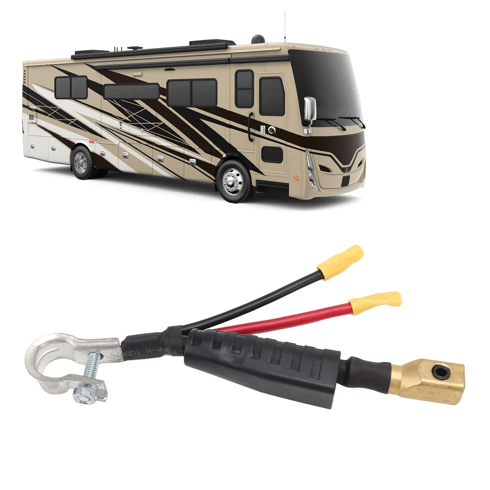 

RV Motorhome Быстрое подключение жгута батареи Ремонт сращивания 4-метрового стабильного подключения для кабеля 2 и 1, аксессуары для автофургонов