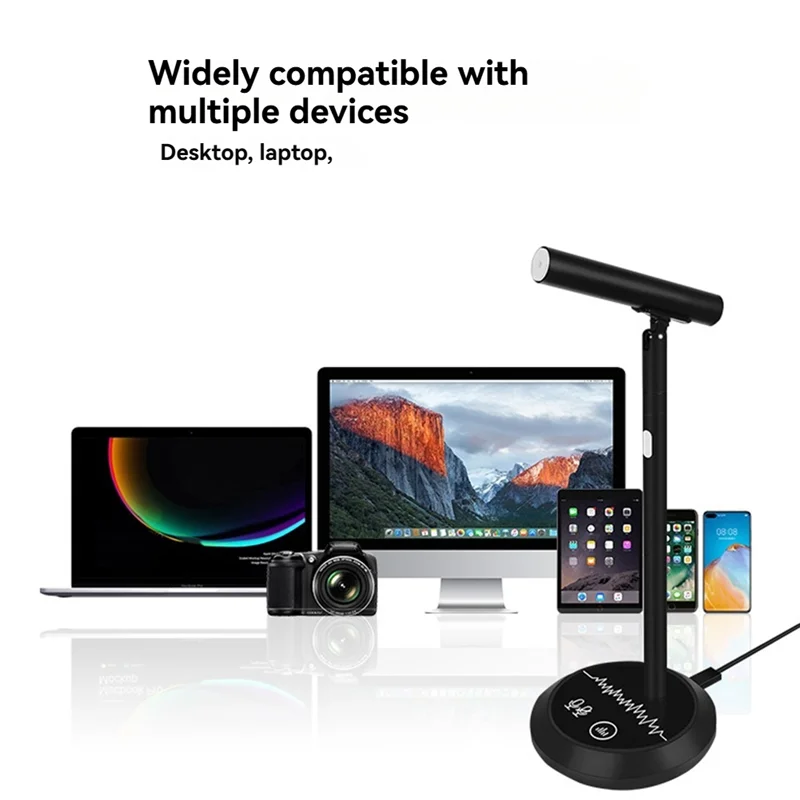 ABUO-condenseur Microphone USB de bureau pour PC ordinateur portable jeu enregistrement en direct conférence en ligne