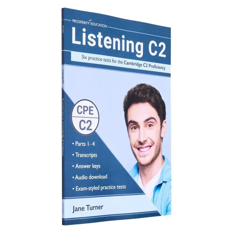 

Аудирование C2 Шесть практических тестов для книги Cambridge C2 Proficiency Jane Turner Prosperity Education 9781913825621