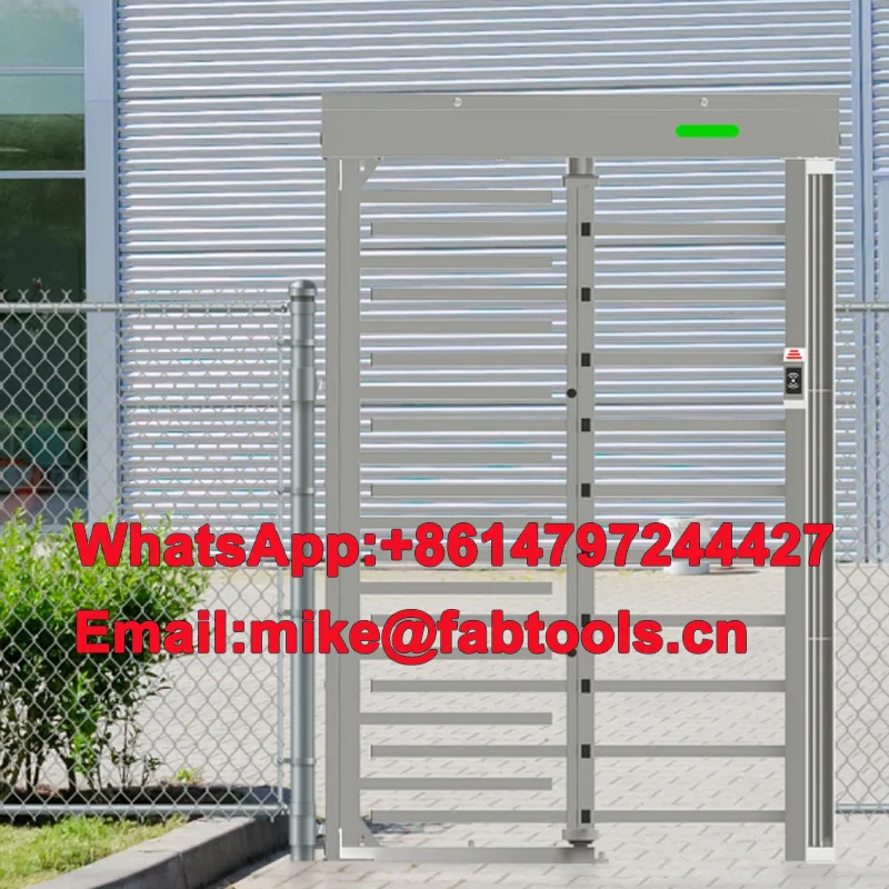 

High-quality safety gate Induction safety passage gate Stainless steel full-height rotating gate