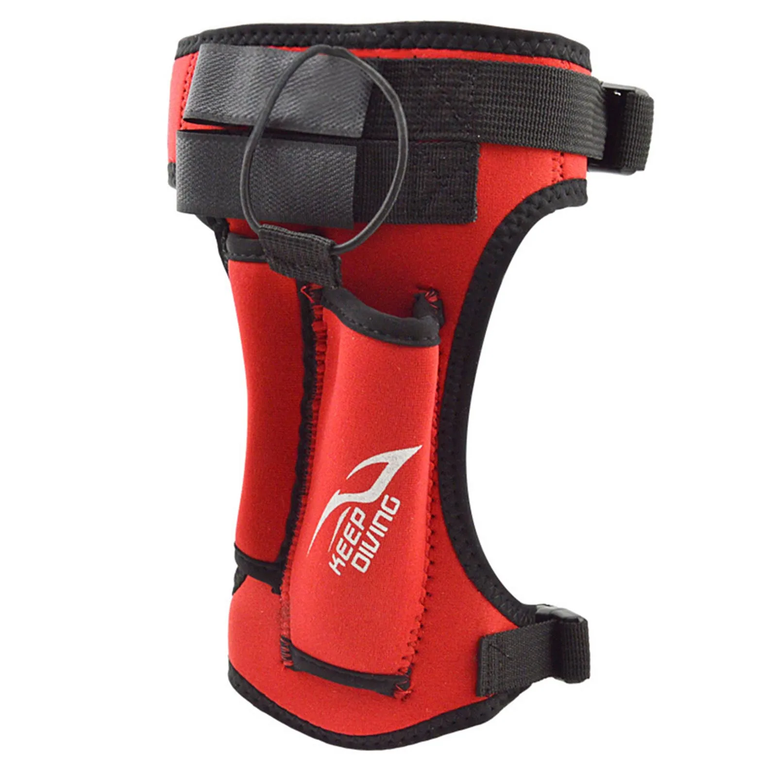 Comfortable Neoprene Wrap for Diving Blade and Sheath with Adjustable Arms and Legs Red and Black Color Options