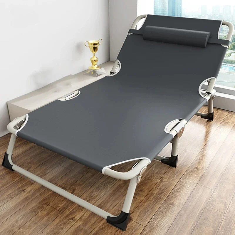 

Furniture Single Folding Beds Home Bedroom Furniture Simple Marching Bed Recliner Multi-functional Lunch Break Folding Bed