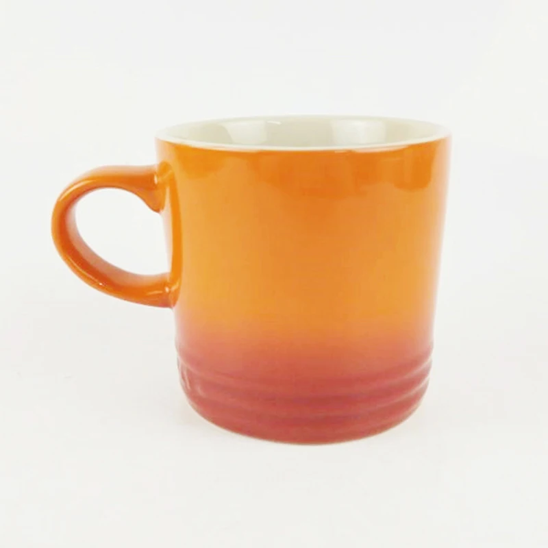 

Ceramic Tea Mug For Hot Tea Cups Orange yellow kiln change glaze For Office And Home Horoscope Coffee Mugs Gifts