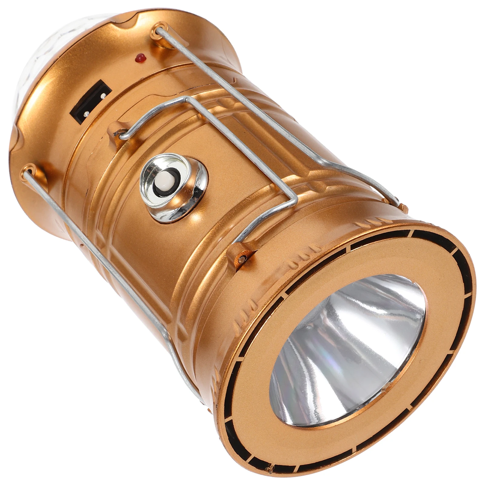 

LED Rechargeable Lamp Camping Lantern Golden 360 Degree H Portable Outdoor Lighting Tent Stage Multi Function LED Light Solar