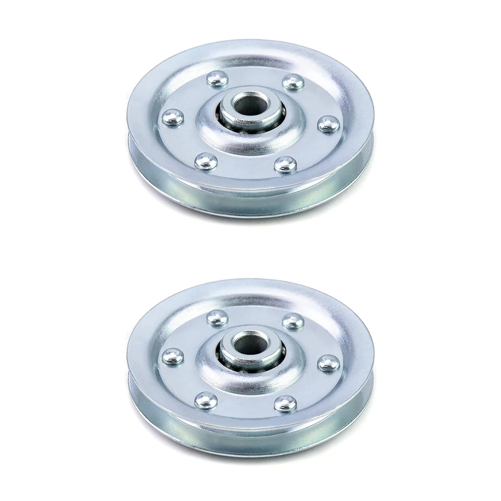 Polea para puerta de garaje de alta resistencia, Cable para puerta de garaje de carga de 200LB, guía de polea plateada para reemplazar poleas antiguas dañadas, 2 uds.