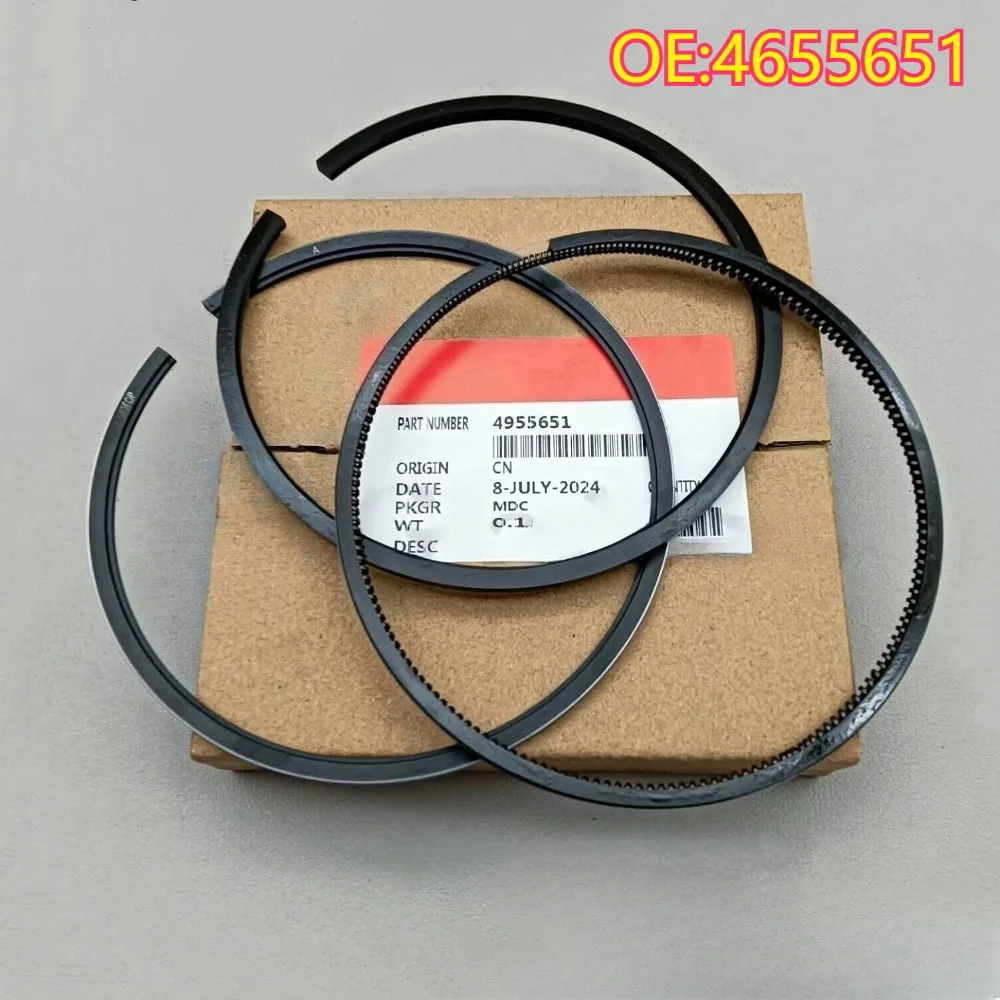 

High quality New For 3Pcs 4955651 Cummins Spare Piston Ring Set for 0riginal Diesel Engine lSLPiston Ring