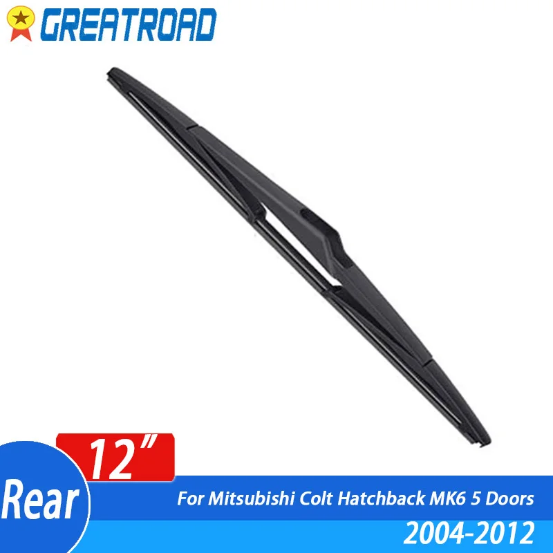 Wiper 12" Rear Wiper Blade For Mitsubishi Colt Hatchback MK6 5 Doors 2004-2012 Windshield Windscreen Rear Window