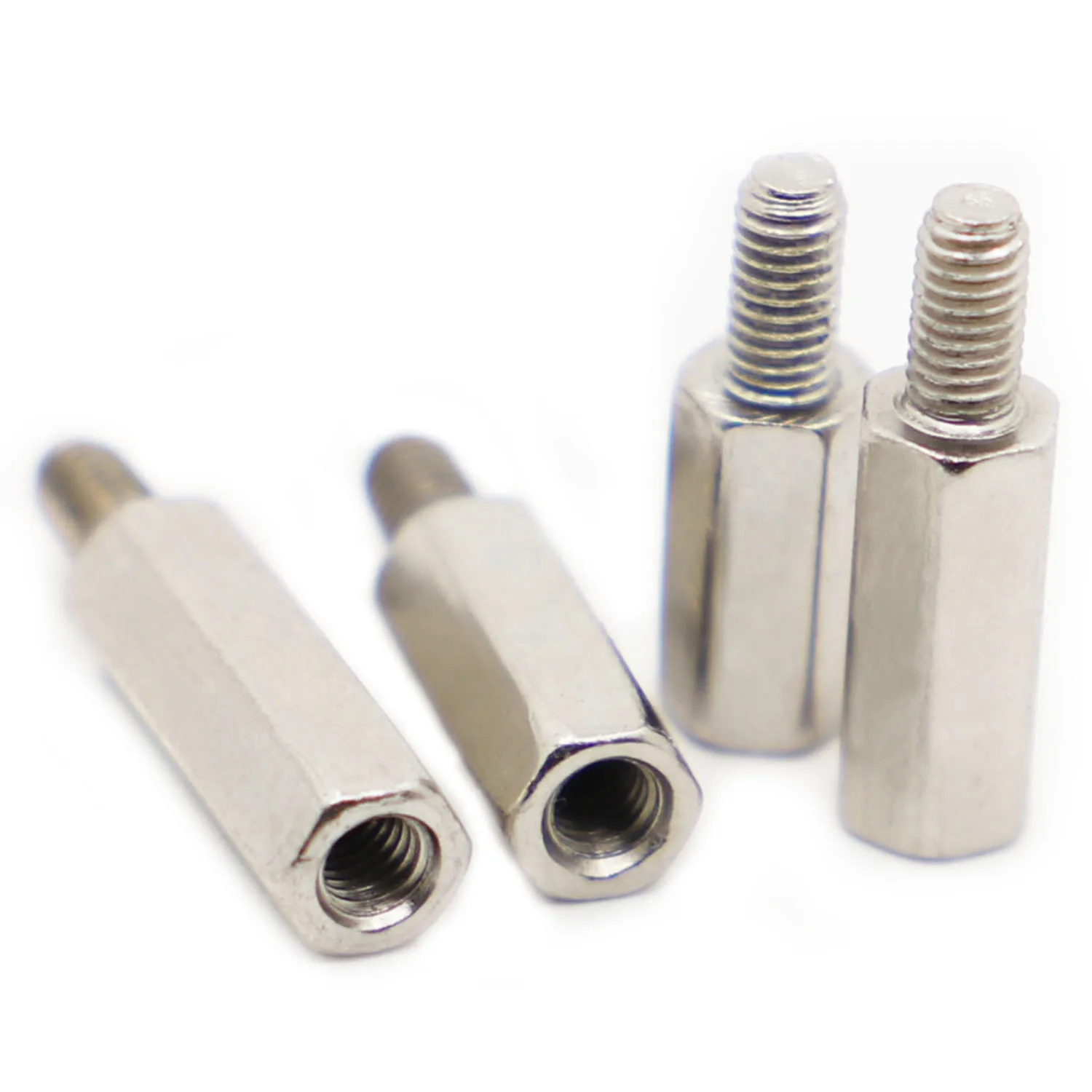 M2 M2.5 M3 M4 Nickel Plated Steel Male to Female Standoff Spacer Hexagonal Stud Spacer Pillars image 2